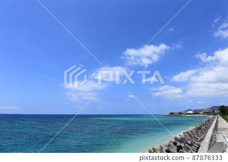 Okinawa Nago coastal scenery Okinawa Nago coastal scenery 87876333