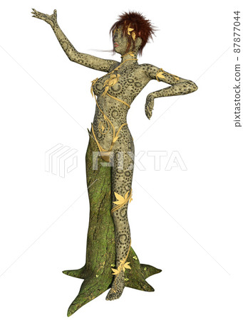 3D Dryad woman 87877044