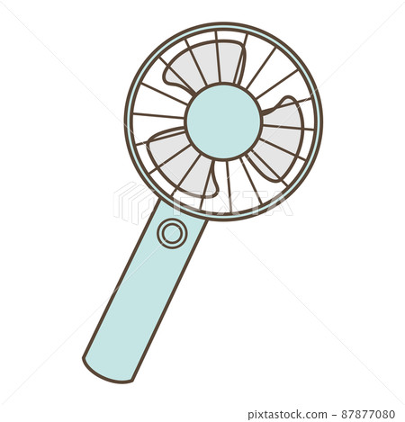Handy fan illustration 87877080