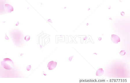 舞動櫻花背景(白底1) 舞動櫻花背景(白底1) 87877335