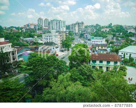 緬甸仰光住宅區 緬甸仰光住宅區 87877885