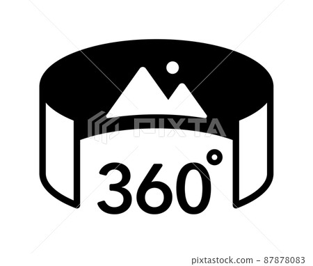 360度全景虛擬現實圖標-插圖素材 [87878083] - PIXTA圖庫