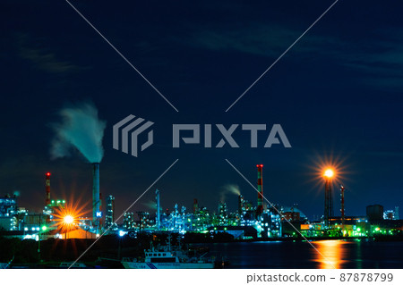 川崎工廠夜景 87878799