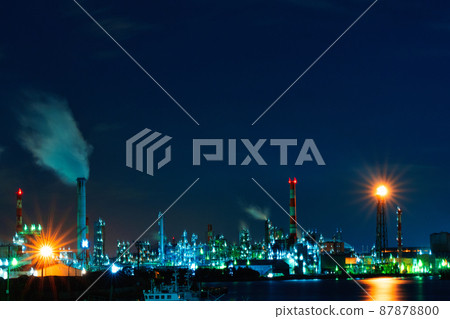Kawasaki Plant Night view Kawasaki Plant Night view 87878800