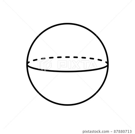 Sphere Projection of Dashed Straight Lines Poster Sphere Projection of Dashed Straight Lines Poster 87880713