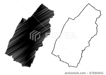 Page County, Commonwealth of Virginia (U.S. county, United States of America, USA, U.S., US) map vector illustration, scribble sketch Page map Page County, Commonwealth of Virginia (U.S. county, United States of America, USA, U.S., US) map vector illustration, scribble sketch Page map 87880842