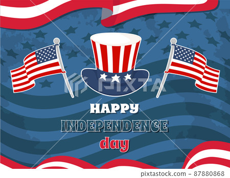 Happy Independence Day Flag Vector Illustration - Stock Illustration ...