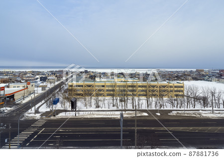 日本北海道根室被流冰包裹 日本北海道根室被流冰包裹 87881736