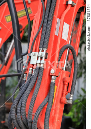 High pressure hydraulic hose system on modern machine. 87881864