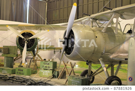 Vintage military planes display at Military Aviation Museum, Royal Thai Air Force museum Don Mueang. Vintage military planes display at Military Aviation Museum, Royal Thai Air Force museum Don Mueang. 87881926