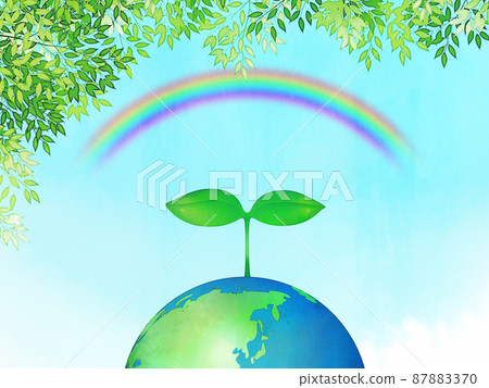 Earth globe eco image material Earth globe eco image material 87883370