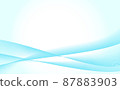 Beautiful blue gradient background material 87883903