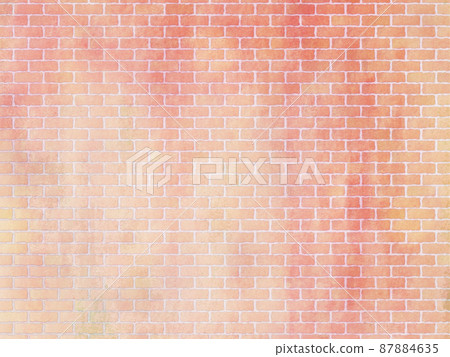 Brick watercolor style background material Brick watercolor style background material 87884635