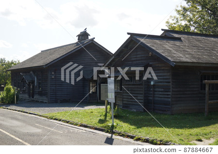 Scenery of the village of Hokkaido reclamation Scenery of the village of Hokkaido reclamation 87884667