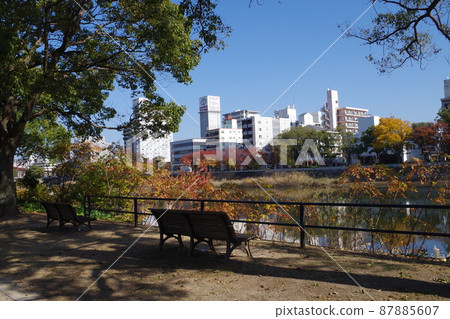 Scenery of the riverside of the Tenma River in Hiroshima Scenery of the riverside of the Tenma River in Hiroshima 87885607