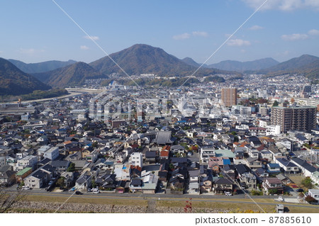 從寺山公園看到的卡部地區的街景 從寺山公園看到的卡部地區的街景 87885610