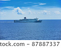 Ferry sailing the Sea of Japan 87887337