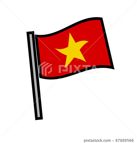 平面設計越南國旗。 平面設計越南國旗。 87889566