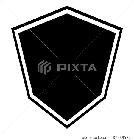 Shield silhouette icon Shield silhouette icon 87889572
