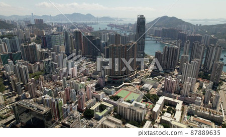 Tusen wan new town, the new territories in Hong Kong, part of development of new town area 87889635