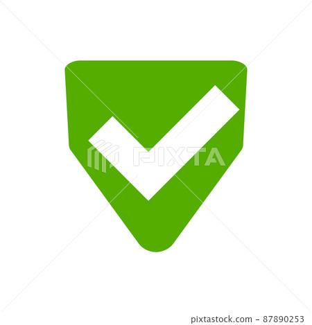 Checkmark shield. shield 87890253