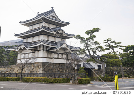 Takamatsu Castle Ruins Castle Stone Wall Mizute Gomon Takamatsu Castle Ruins Castle Stone Wall Mizute Gomon 87891626