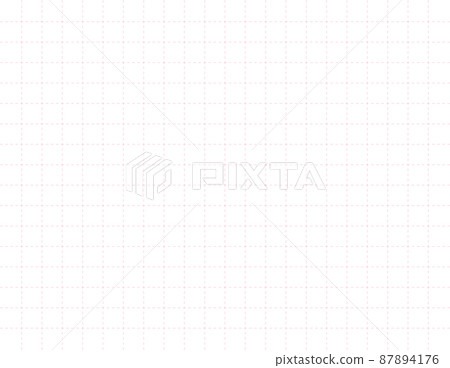Simple background material with a grid made of dotted lines, large squares 87894176