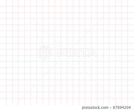 Simple background material with a grid made of dotted lines, large squares 87894204