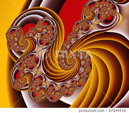 Computer generated abstract colorful fractal artwork 87894416