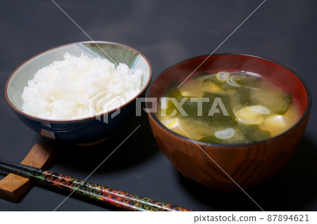 米飯和味噌湯 米飯和味噌湯 87894621