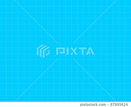 Simple background material with a grid made of dotted lines, large squares 87895624