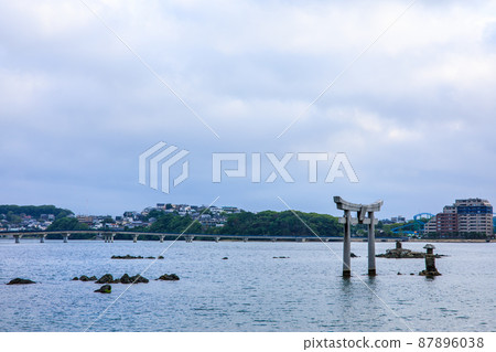 三島水域的晨景（香椎浜北公園三島神社）[福岡市東區] 87896038