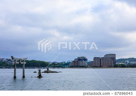 三島水域的晨景（香椎浜北公園三島神社）[福岡市東區] 87896043