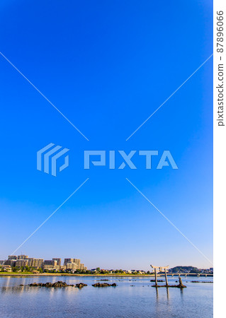 三島水域的晨景（香椎浜北公園三島神社）[福岡市東區] 87896066