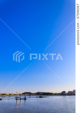 三島水域的晨景（香椎浜北公園三島神社）[福岡市東區] 87896067