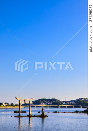 三島水域的晨景（香椎浜北公園三島神社）[福岡市東區] 87896071