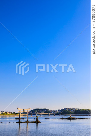 三島水域的晨景（香椎浜北公園三島神社）[福岡市東區] 87896073