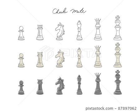 Simple chess illustration Simple chess illustration 87897062