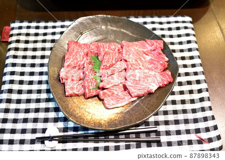 Kyoto Kameoka beef grilled meat dish 87898343