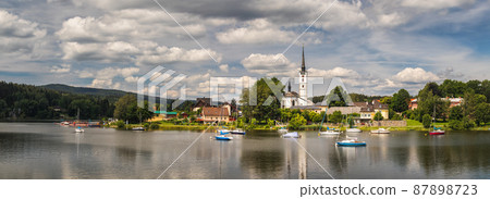 Frymburk, Czech republic - on the left bank of the Lipno reservoir 87898723