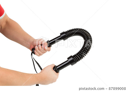 Metal spring arm expander in black. Metal spring arm expander in black. 87899008