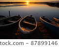 Morning on the lake side 87899146