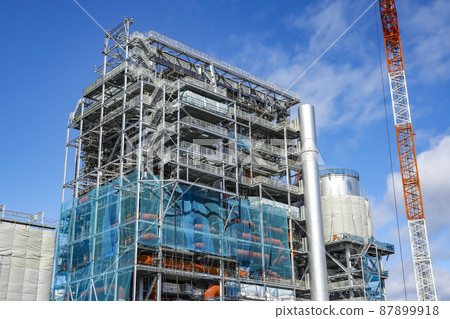 Biomass power plant construction work Biomass power plant 87899918