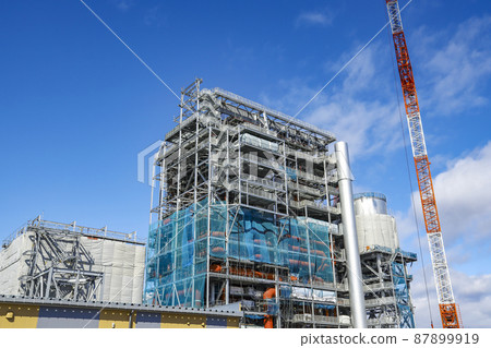 Biomass power plant construction work Biomass power plant 87899919