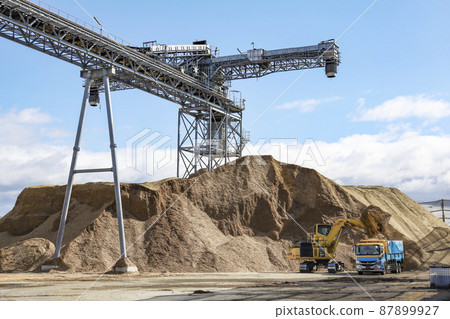 Biomass power plant construction work Biomass power plant Biomass power plant construction work Biomass power plant 87899927