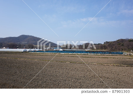 rural winter landscape 87901303