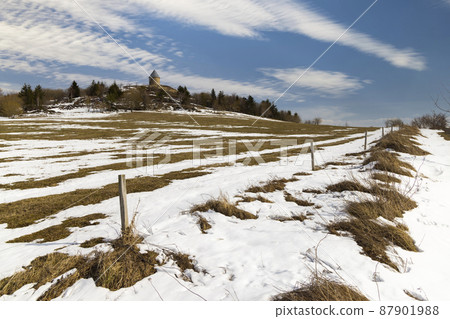 The mining landscape Mednik Hill, UNESCO World Heritage site. 87901988