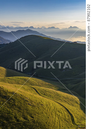 summer landscape near Monte Grappa, Northern Italy summer landscape near Monte Grappa, Northern Italy 87902102