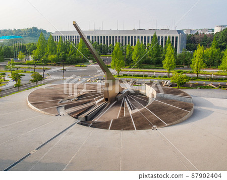 The world's best sundial at Keihanna Plaza in Seika Town, Kyoto Prefecture 87902404