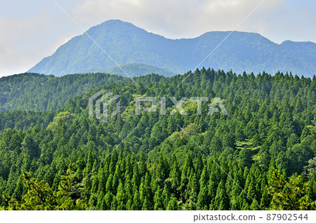 View of Mt. Ashigara from Ashigara Castle Ruins 87902544